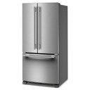 Kitchenaid® Réfrigérateur à portes françaises, profondeur standard et distributeur intérieur de 22 pi cu - 33 po KRFF333SPS
