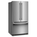 Kitchenaid® Réfrigérateur à portes françaises, profondeur standard et distributeur intérieur de 25 pi cu - 36 po KRFF136SPS