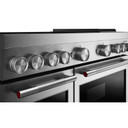 Cuisinière à induction non encastrée de style commercial à 6 éléments avec plaque chauffante KitchenAid® de 48 po KFID948SSS