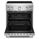 Cuisinière à induction non encastrée de style commercial à 4 éléments avec friture à air KitchenAid® de 30 po KFIS930SSS