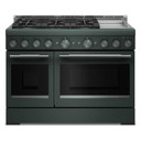 Table de cuisson commerciale au gaz à 6 brûleurs avec plaque chauffante KitchenAid® de 48 po KFGD948SJP