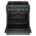 Cuisinière au gaz de style commercial à 4 brûleurs avec mode de friture à air sans préchauffage KitchenAid® de 30 po KFGS930SJP