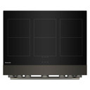 Cuisinière à induction non encastrée de style commercial à 6 éléments avec friture à air KitchenAid® de 36 po KFIS936SBE