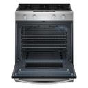 Whirlpool® Cuisinière au gaz intelligente avec mode sans préchauffage et nettoyage à la vapeur de 30 po WSGS3330TS