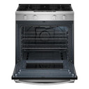 Whirlpool® Cuisinière au gaz intelligente avec technologie de cuisson à air et nettoyage à la vapeur de 30 po WSGS4530TZ