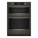 Kitchenaid® Four mural combiné électrique intelligent de 30 pouces avec caméra de cuisson intelligente - Fini minerai noir KOEC930SBE
