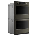 Kitchenaid® Four mural double électrique intelligent de 30 pouces avec caméra de cuisson intelligente - Fini minerai noir KOED930SBE
