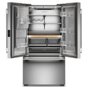 Kitchenaid® Réfrigérateur à portes françaises à profondeur standard avec remplissage intelligent KRFC536SPS