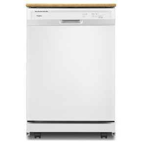 Whirlpool® Lave-vaisselle robuste avec programme de lavage en une heure WDP370PAHW