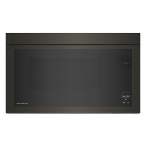 Kitchenaid® Four à micro-ondes à hotte intégrée encastré au design affleurant YKMMF330PBS