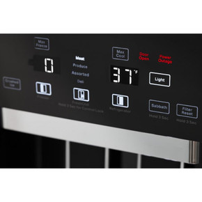 Kitchenaid® Réfrigérateur encastré côte à côte avec distributeur d'eau et de glaçons - 48 po - 29.4 pi cu KBSD708MBS