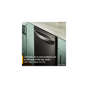 Lave-vaisselle Whirlpool® de 24 pouces avec fonction de lavage à couverture totale et séchage automatique à l'air libre en acier inoxydable noir résistant aux traces de doigts WDTS8024SV
