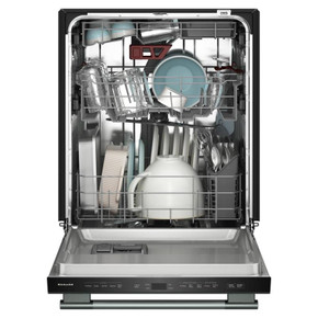 Kitchenaid® Lave-vaisselle à troisième panier avec plus de 40 jets de lavage à couverture totale - 41 dBA KDTS324SJP