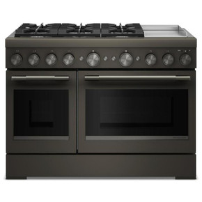 Table de cuisson bicombustible à 6 brûleurs avec plaque chauffante  KitchenAid® de 48 po KFDD948SBE