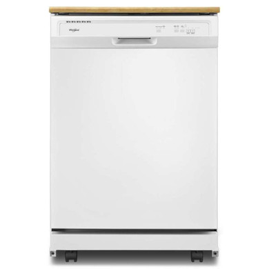 Whirlpool® Lave-vaisselle robuste avec programme de lavage en une heure WDP370PAHW