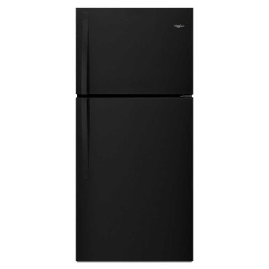 Réfrigérateur à congélateur supérieur Whirlpool® de 30 po – Compatible avec la trousse de machine à glaçons EZ Connect – 19.2 pi³ WRT519SZDB