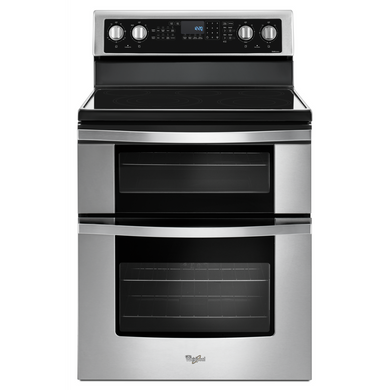 Whirlpool® Cuisinière électrique à four double avec convection véritable - 6.7 pi cu YWGE745C0FS