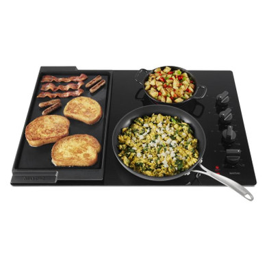 Maytag® Table de cuisson électrique avec gril et plaque chauffante réversible - 30 po MEC8830HB