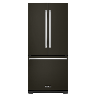 Kitchenaid® Réfrigérateur à portes françaises à profondeur standard avec distributeur intérieur et fini PrintShieldTM - 20 pi cu - 30 po KRFF300EBS