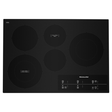 Kitchenaid® Table de cuisson électrique avec 5 éléments et commandes tactiles - 30 po KCES950KBL