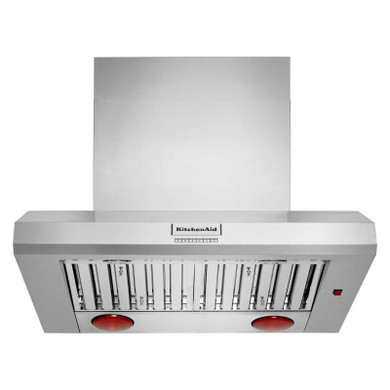 Kitchenaid® Hotte de cuisinière murale de style commercial à classe de moteur de 585 ou 1170 pi cu/min - 36 po KVWC956KSS