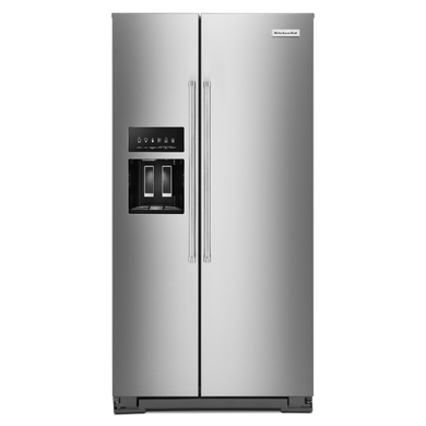 Kitchenaid® Réfrigérateur côte à côte à profondeur de comptoir avec distributeur extérieur d’eau et de glaçons - 22.6 pi cu - 36 po KRSC703HPS