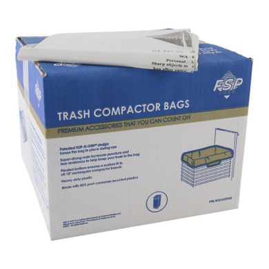 Paquet de 60 sacs en plastique de compacteur - modèles de 18 po W10165293RB