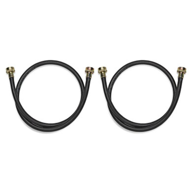 Tuyau d’arrivée d’eau noir de 4 pi pour laveuse 1050 PSI - Paquet de 2 8212546RP