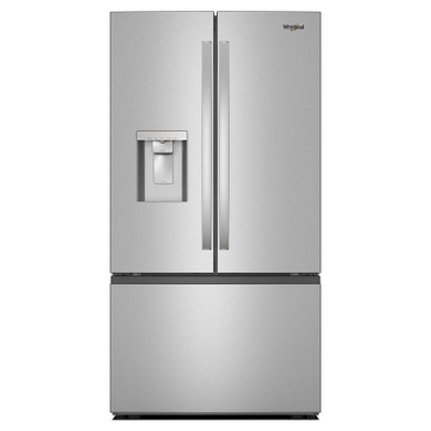 Whirlpool® Réfrigérateur à portes françaises avec distributeur d'eau et machine à glaçons dans la porte - 36 po - 30 pi cu WRFF3536SZ