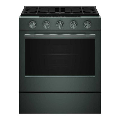Kitchenaid® Cuisinière au gaz coulissante intelligente avec modes de cuisson à convection et brûleur 2 en 1 - 5 pi cu KSGS530SJP