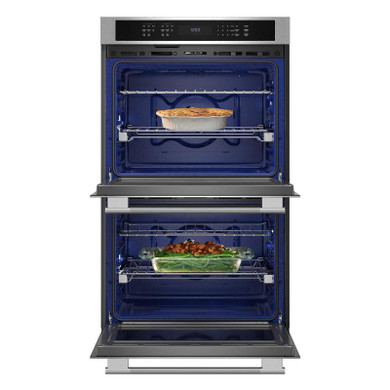 Kitchenaid® Four mural double électrique avec mode de friture à air sans préchauffage avec fini PrintShield™ - 30 po KOED530SPS