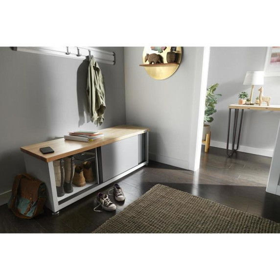 Gladiator® Banc de rangement pour souliers prêt-à-assembler GAGB54SBJW