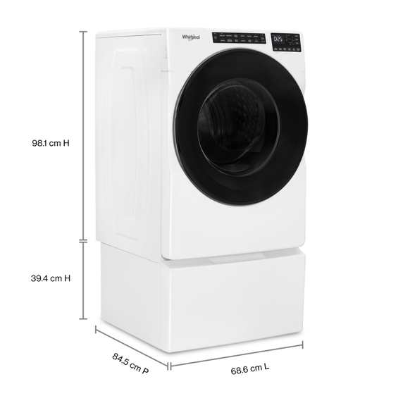 Laveuse à chargement frontal avec cycle de lavage rapide - 5.8 pi cu Whirlpool® WFW6605MW