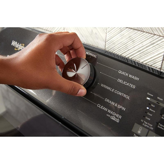 Laveuse à chargement vertical Whirlpool® avec agitateur amovible de 6.0-6.1 pi cu WTW6157PW Laveuse à chargement vertical Whirlpool® avec agitateur amovible de 6.0-6.1 pi cu WTW6157PW