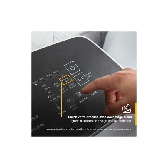 Whirlpool® Laveuse à chargement vertical avec agitateur amovible - 5.4-5.5 pi cu C.E.I. WTW5057LW