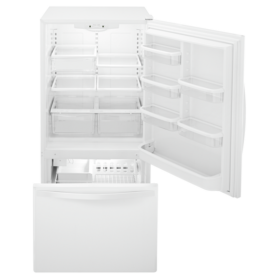 Réfrigérateur à congélateur inférieur avec d'un tiroir congélateur - 30 po - 19 pi cu Whirlpool® WRB329DFBW