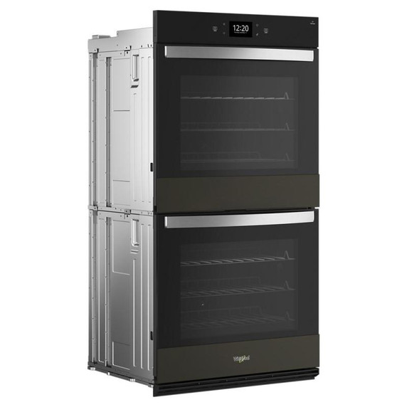 Whirlpool® Four mural double intelligent avec friture à air de 10 pi cu WOED7030PV