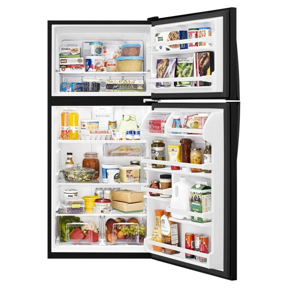 Whirlpool® Réfrigérateur à congélateur supérieur avec bac Flexi-SlideTM - 30 po - 18 pi cu WRT318FZDB
