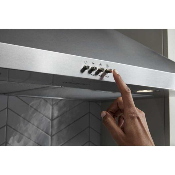 Whirlpool® Hotte murale à cache-conduit certifiée ENERGY STAR® - 30 po WVW73UC0LS