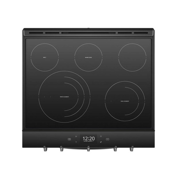 Whirlpool® Cuisinière électrique coulissante intelligente avec technologie Frozen BakeTM - 6.4 pi cu YWEE750H0HV