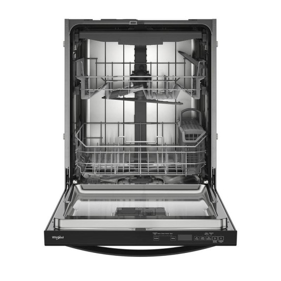 Whirlpool® Lave-vaisselle affleurant aux armoires en noir avec 3ᵉ panier - 44 dBA WDT550SAPB
