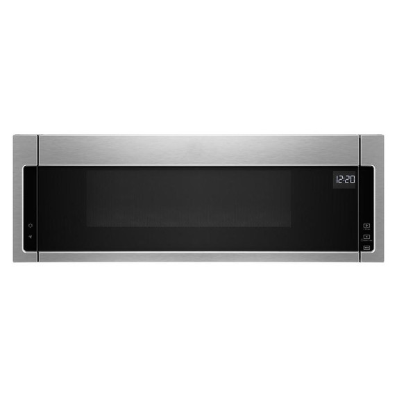 Whirlpool® Four à micro-ondes à hotte intégrée à profil bas - 900 watts - 1.1 pi cu YWML55011HS