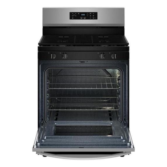 Whirlpool® Cuisinière au gaz autonettoyante avec mode sans préchauffage de 30 po WFGS3530RS