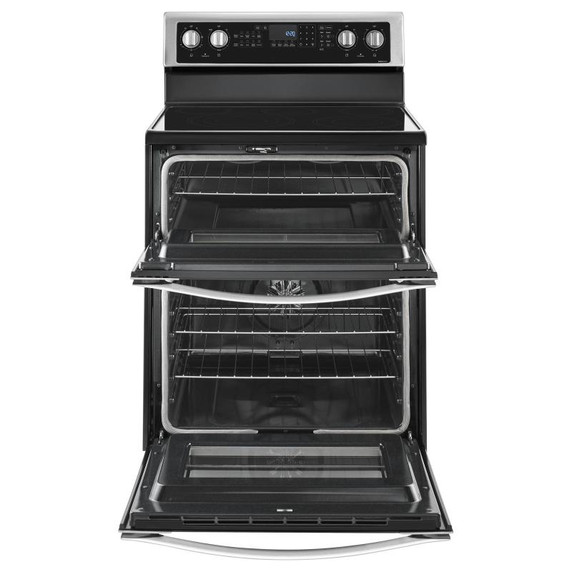 Whirlpool® Cuisinière électrique à four double avec convection véritable - 6.7 pi cu YWGE745C0FS