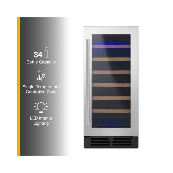 Whirlpool® Cellier encastré sous le comptoir avec porte-serviettes - 15 po WUW35X15DS