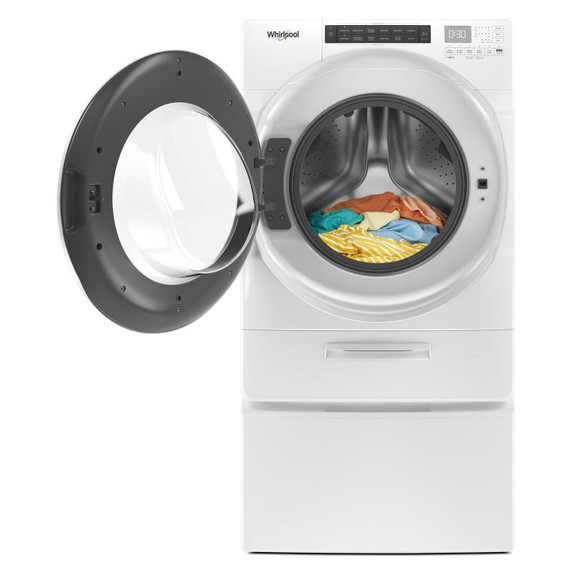 Whirlpool® Piédestal avec rangement pour laveuse et sécheuse à chargement frontal, 15.5 po (39,4 cm) WFP2715HW