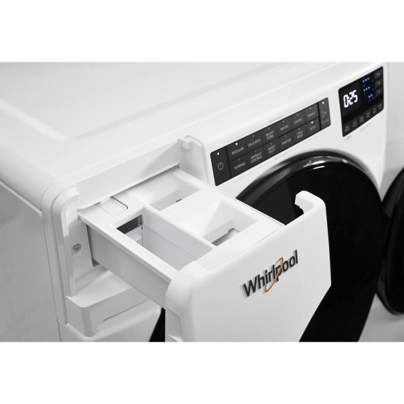 Whirlpool® Piédestal avec rangement pour laveuse et sécheuse à chargement frontal, 15.5 po (39,4 cm) WFP2715HW