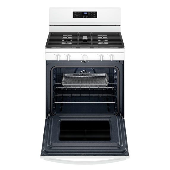 Cuisinière au gaz 5 en 1 avec four à friture à l’air - 5 pi cu Whirlpool® WFG550S0LW