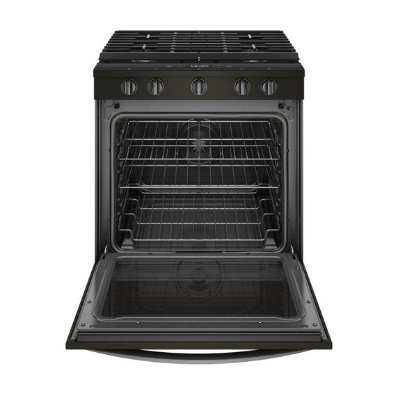 Whirlpool® Cuisinière au gaz intelligente à commandes frontales avec grilles en fonte à charnière EZ-2-LiftTM - 5.8 pi cu WEG750H0HV
