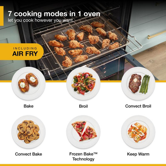 Cuisinière au gaz Whirlpool® 7 en 1 avec four à friture à l’air - 5.8 pi cu WEG745H0LZ